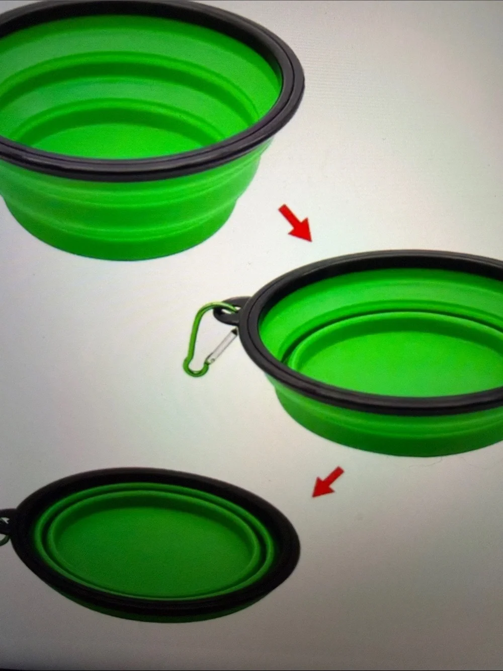 Collapsible feeding - watering bowls for on the go. 🆕 choose your color